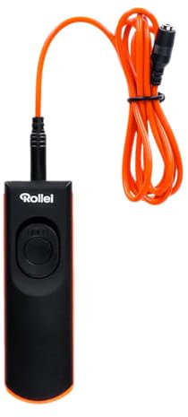 Rollei Kabelfernauslöser für Canon, ergonomisch geformter Kabelgebundener Auslöser für Canon DSLR und DSLM Kameras