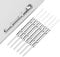 100 Stück Archivclip Metall Heftstreifen,Aktenbinder Heftstreifen,Clip Archivbinder Archivclip,für Notizbücher, Tagebücher, Bücher mit Löchern(Silber)