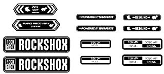 Rock Shox kit Vinyls Fork Bike Compatible Stickers 29''
