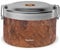 QWETCH - Bento Isotherme Wood 850ml - Lunchbox à Compartiments Inox - 4h Chaud et 6h Froid - Sans BPA & Réutilisable - Pour bureau, voyage, camping, pique-nique