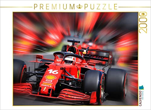 CALVENDO - Puzzle Charles Leclerc aus Monaco ist erst der dritte Monegasse in der Formel 1 und startet seit 2019 für die Scuderia Ferrari. 2000 Teile Puzzle quer | 2000 Teile Lege-Größe 90x67cm Foto-P