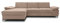 DOMO. collection Ecksofa Curacao, Schlafsofa mit Federkern und Armlehnfunktion in L-Form, Couch mit Schlaffunktion, Sofa, Polsterecke 297 x 160 x 84 cm (BxTxH), coffee (braun)