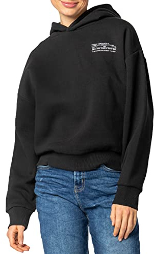 Sublevel Damen Basic Pullover Hoodie mit Mini-Print
