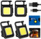 Mini lámpara trabajo LED resistente al agua luces inspección: Nizirioo 4 unidades luces de inspección pequeñas con función magnética, recargable por USB, linterna portátil para camping