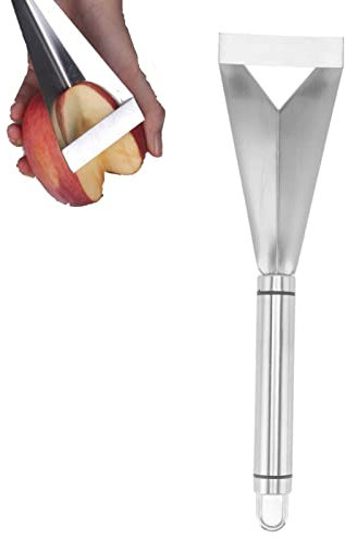 Coltello per Intaglio Frutta in Acciaio Inox, Forma Triangolare Coltello Vegetale Affettatrice Cucina Verdura Strumento Coltelli Intaglio Cibo Frutta Spelucchiare Coltello Cucina Casa