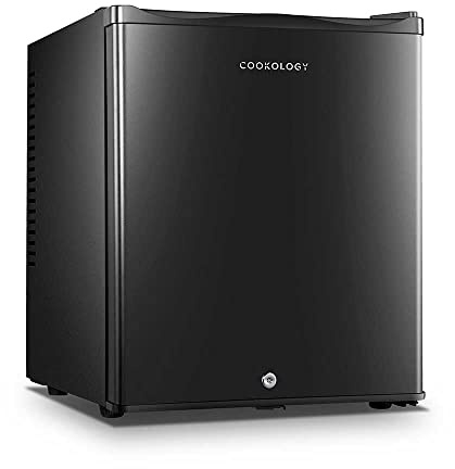 Cookology 23L Thermo Electric Mini Bar - Less Noise & No Vibration - Black | Hotel & Bedroom Use - With Lock - Reversible door