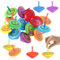 25 Stück Kreisel Holz, Farbe Holzkreisel, Kreisel für Kinder, Kreisel, Holzkreisel für Kinder Geeignet für Kinderfeste Belohnungen im Klassenzimmer Geburtstagsgeschenke Partybeutelfüller Gastgeschenke