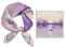 GIMIRO Schal aus imitierter Seide [53 x 53cm] Quadratische Schals Impressionismus-Muster Vintage-Schal für Büroarbeit oder lässigen Bund (Purple- Romantic Sea)