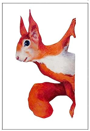 Fensterbilder Fensterdeko SquirrelVoyeur Aufkleber Anti-Kollision Eichhörnchen Fensteraufkleber Klebefolie Cling Decors Natur