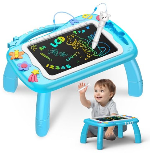 HappyGoLucky Spielzeug ab 2 3 4 5 Jahre Junge, LCD Schreibtafel Kinder Montessori Kinderspielzeug ab 2 3 Jahre Geschenk Junge 2-6 Jahre Baby Spielzeug Reisespiele Ostergeschenke Kinder