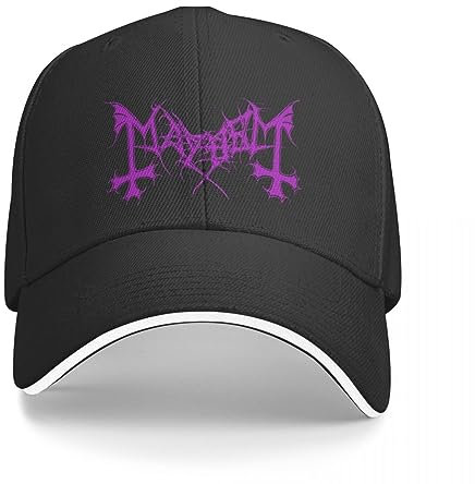 HARLSO Basecap Mayhem Band Logo Purple Edition Cap Baseball Cap Herren Caps Mützen männlich Damen Geschenk