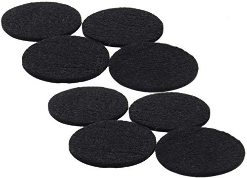 Möbel-Schutzkissen, Klebekissen, Selbstklebende Filzgleiter for Möbel, 50 mm Durchmesser, 3 mm dick, rund, schwarz, 10 Stück (Color : 60mm Dia, Size : 10pcs)
