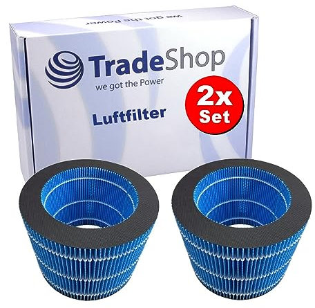 2x Trade-Shop Filter Rundfilter Ersatzfilter kompatibel mit Philips HU3918 HU3916 HU3915 HU2718 HU2716 Luftbefeuchter ersetzt FY3446/30