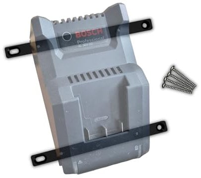 Wall Mount Compatible with Bosch Battery Charger AL 36V-20 Wall Mount Accessories Workshop Tool - Made in Germany - Includes Screws