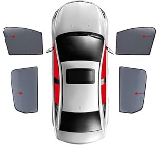 Auto Sonnenschutz Für 3er-Serie Für Touring Für E91 Für Kombi 2005–2011 Auto-Sonnenschutz Frontscheibe Vorhang Rückseite Babyfenster Sonnenschutz Schiebedach Sonnenschirm (Farbe : 4PCS Front Rear)