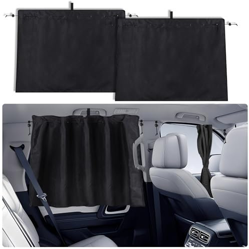 ZATOOTO Sonnenschutz Auto Seitenscheibe Heckscheibe, Sichtschutz Fenster Verdunkelung, Autofenster Sonnenschutz Kinder Heckscheibe Für Camping Schlafen, UV-Schutz Hitzeschutz, 2 Stück