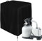 Cubierta de Filtro de Piscina, Caja de Bomba de Piscina,Caja de Bomba de Piscina de Tela Resistente Negra molida - Cubierta Protectora UV para Filtro de de Piscina Impermeable, Cubierta de