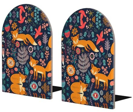 Serre-livres en bois Hibou, lapin, oiseaux, renard, serre-livres pour étagères, serre-livres très résistants, 1 paire de serre-livres pour bureau, maison