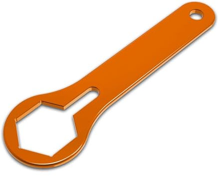 JUANZD 50mm WP Gabel Kappe Schlüssel Werkzeug for EXC 300 EXC-F 350 SX 125 SX-F 450 XCW 500 XC XCF 2008-2022 TE300 FE350 2014-2022(Oranje)