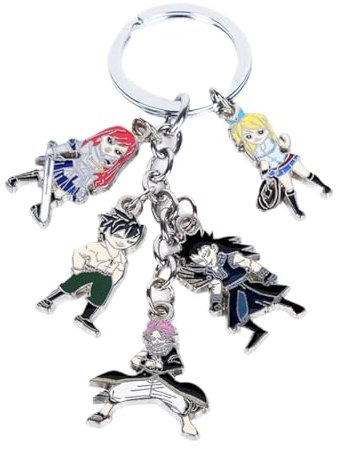 Fairys Tails Schlüsselanhänger Anime Fairys Tails Figur End Lucy Keys Accessories Fairys Tails 100 Years Quests Metal Anhänger