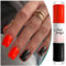 Red Nail Polish, Black Nail Varnish, 2-In-1 Design Nail Polish, Long Lasting Nail Polish Quick Dry, Gel Nail Polish No UV Light Needed, Nail Paint Gel for Women DIY Manicure at Home (Red+Black, 10ML)