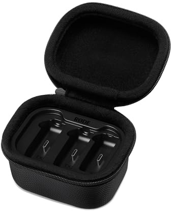 RØDE Ladecase+ | Ladecase für das Wireless GO (Gen 3) mit Zwei vollständigen zusätzlichen Ladevorgängen für insgesamt 21 Stunden Akkulaufzeit und Datenübertragung
