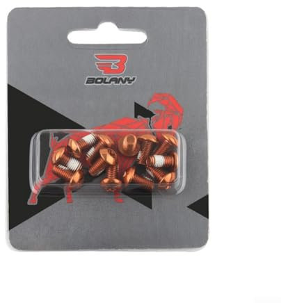 Viti in alluminio per freni a disco MTB T25 Bolt Kit con 50 pezzi (12PCS arancione)