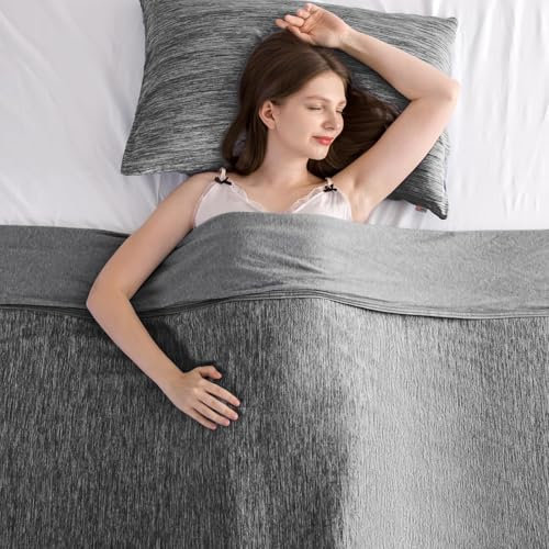 Elegear Cooling Blanket for Night Sweats, Q-Max 0.5 Arc-Chill 3.0 Cool Fiber Summer Throw for Bed Sofa Chair Travel Adult Kids Hot Sleeper, Comfort, Lightweight, Twin/Double, 150x200cm, Black