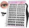 VEYESBEAUTY Selbstklebende Wimpern 100 Stk Wimpern Selbstklebend Einzelne Wimpern Wispy Lashes Wiederverwendbare Wimpern Set Für Anfänger(Luxe Duo 10-16mm)