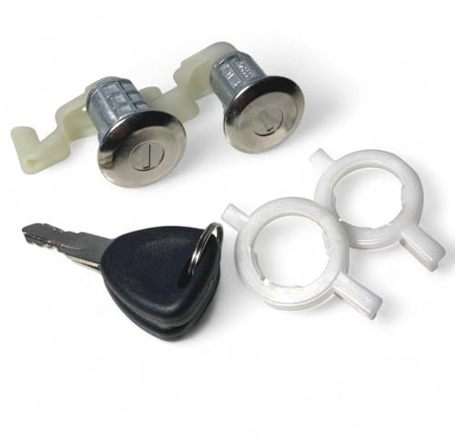 Autocraft - (Lot de 2) Barillet de Porte Avant Gauche et Droit avec clés compatible pour Renault Megane 1 Scenic 1 Clio 2 Master