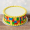 Edible Pre-Cut Coloured Bricks Border Ribbon Cake Wrap x 3 Fondant Cake Topper Decoration - Ideal For Decorating Your Cakes And Easy To Use