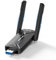 NEWFAST BE6500 Clé WiFi 7 Puissante U373,Tri-Bande 6GHz / 5GHz / 2.4GHz Adaptateur USB WiFi, USB 3.0 Clé WiFi pour PC,WPA3,Dongle WiFi Compatible avec Windows 11/10