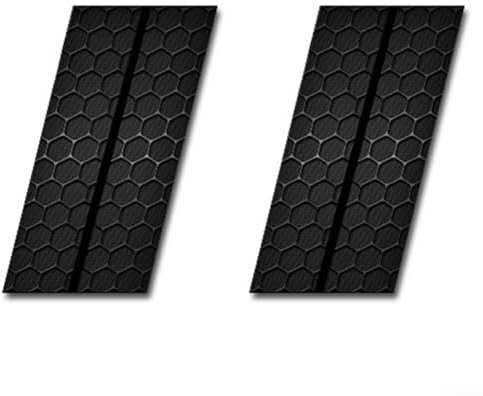 2 x Waben-Aufkleber, wasserdicht, für Auto, B-Säule, Aufkleber für personalisierten Look (A)