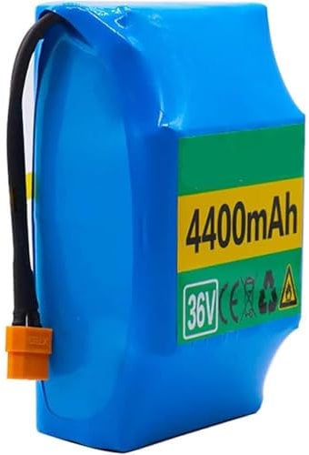 Caimcie 36 V 4400 mAh Lithium-Hoverboard-Ersatzakku, 36 V 10S2P Elektrofahrrad, Hochleistungs-Lithium-Ionen-Akku für Elektrofahrräder, Hoverboards und E-Scooter XT60