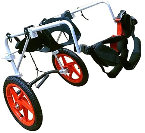 NXTFNRNX Rollstuhl für große Hunde, Walkin Wheels Help Em Up-Geschirr für die Rehabilitation der Hinterbeine, Haustierwagen, Hunderollstuhl für große Hunde