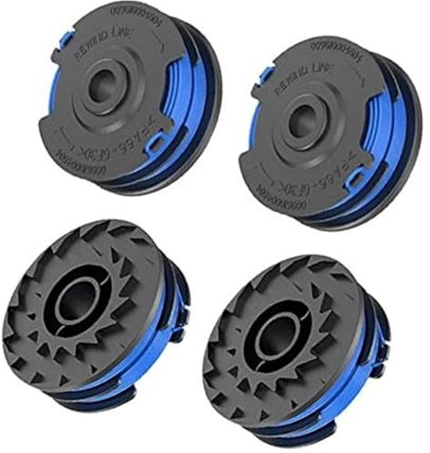 Vuzmode Fadentrimmerspule for Greenworks, 1,65 mm Durchmesser, Doppelfaden, 8,3 m Lange Trimmerspule, Rasentrimmerfaden, for 40-V-Rasentrimmer G40LT, G40LTK2, G40LTK2x (4) Rasenmäherspule(Black 4)