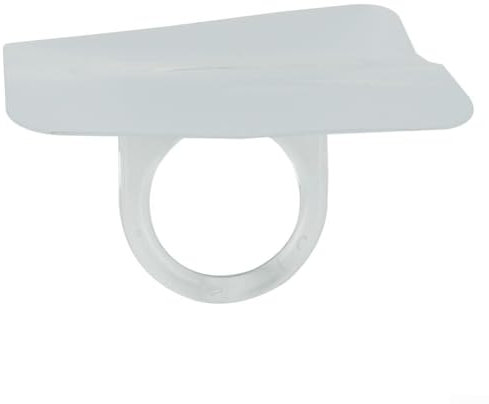 LVYXON Robusto gancio rotondo per asta per tenda da 7 cm, in PVC, progettato per semplici soluzioni di montaggio a parete