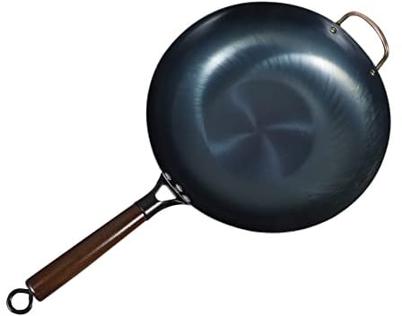 YHEIANJ Wok Pentole Giapponesi Wok Giapponesi Pentole per fornelli Wok a Fondo Tondo Wok per Piastra da fornello Wok per Uso Domestico Pentola per Frutti di Mare Pentole per zupp