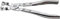BGS 499 | Alicate para abrazaderas con cabezas giratorias | 210 mm