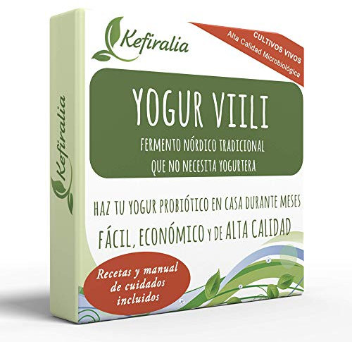 Fermento de Yogur Viili (Reusable de forma ilimitada) + Instrucciones + Recetas + Ayuda y asesoramiento en español - KEFIRALIA®