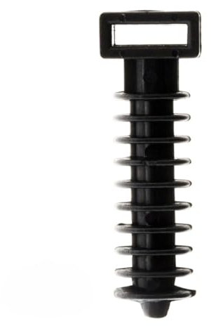 Zenitech - Pack de 20 Bases Negras para Anclajes - Compatibles con Tubos de Todos los Diámetros - Uso con Abrazadera para Mantenimiento Óptimo - Material Robusto y Resistente - Negro