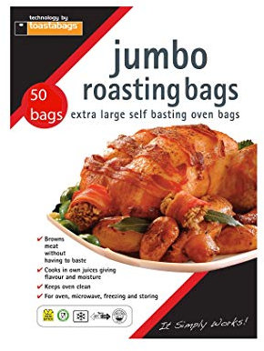 Toastabags Jumbo Sachets à rôtir, transparent, 55 x 60 cm, (Lot de 50)