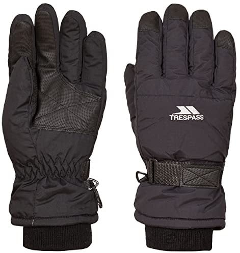 Trespass Mens Womens Ski Gloves Water Resistant Lightly Padded Gohan II