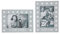 2 Pack Nordic Star Photo Frames Grey Family Children Gift Cute Stars Nursery