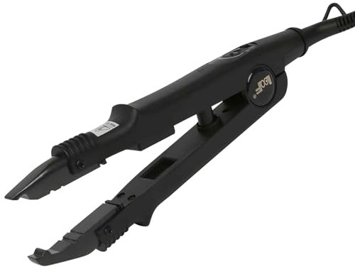 HAUSPROFI Profi Wärmezange Haar Extensions Iron für Haarverlängerung(schwarz)