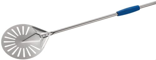 GIMETAL I-20F/75 pelle à pizza pelle à pizza professionnelle pelle à enfourner pizza pelle à enfourner Tête Perforée De Ø 20 cm Manche : 75 cm Acier Inoxydable