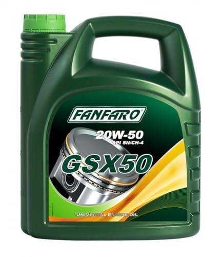 FANFARO Motoröl 20W-50 Master Line Mineralöl Motor Öl API SN API CH-4 GSX 50 4L Kompatibel mit HYUNDAI Tucson TL, TLE, MAZDA CX-5 KE, GH, TOYOTA Yaris Schrägheck P9, MITSUBISHI COLT VI Z3A, Z2A