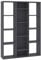 vidaXL Raumteiler Bücherregal 13 Fächer Wandregal Standregal Aktenregal Raumtrenner Büroregal Regal Bücherschrank Grau 100x24x140cm Holzwerkstoff
