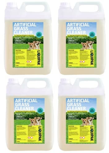 Liquipak Artificial Grass Cleaner 20L | Pet Friendly Concentrated AstroTurf Cleaner, Removes Stains & Eliminates Odours, Safe Disinfectant for Synthetic Lawns