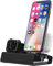 Ladestation für Apple Watch und iPhone Airpods, 3 in 1 Aluminum Docking Station Halterung iWatch Ständer für Apple Watch Series 8/SE2/7/6/SE/5/4/3/2/1 45mm/41mm/44mm/40mm/42mm/38mm NightStand Mode